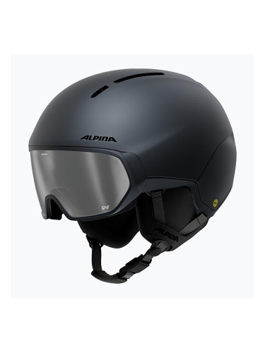 Скиорска каска Alpina Vizzard QV MIPS midnight grey matt