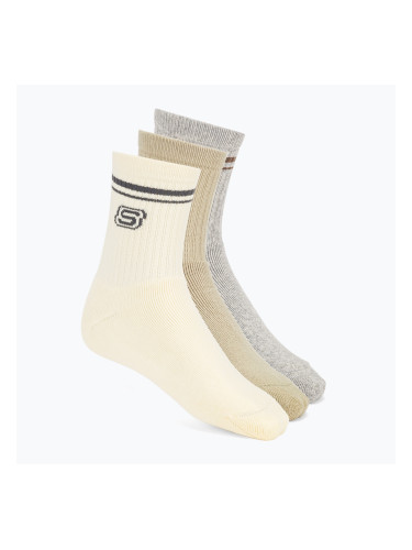 Чорапи Skechers Full Terry Low Crew ivory