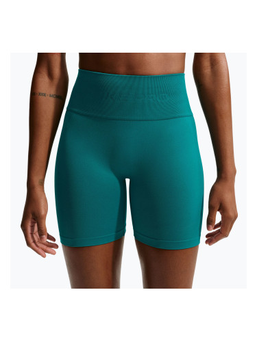 Дамски къси панталони/шорти Nike Pro Seamless High-Waisted Biker 5" bright spruce