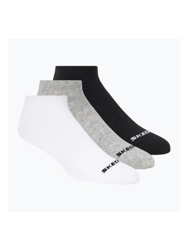 Чорапи SKECHERS Non Terry No Show 3 pack white/black