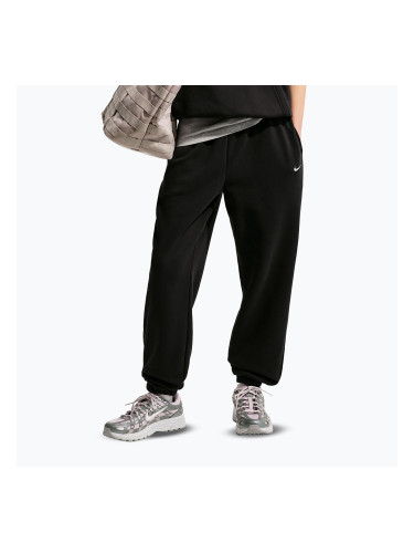 Детски панталони Nike Sportswear Studio Fleece black/white