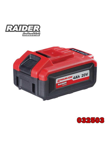 Батерия акумулаторна, Li-Ion, 20V, 4Ah, RAIDER 032503, за RDI
