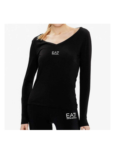 ДАМСКА БЛУЗА EA7 EMPORIO ARMANI 8NTT52-0200 TRAIN SHINY W TEE LS VN ЧЕРНА