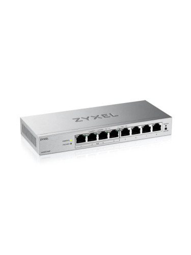 Суич ZyXEL GS-1200-8HPV3, 8 портов, Gigabit, webmanaged