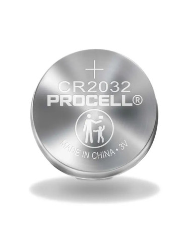 Бутонна батерия DURACELL PROCELL CR2032, 3V, 1 бр. BULK, Литиева, /цен