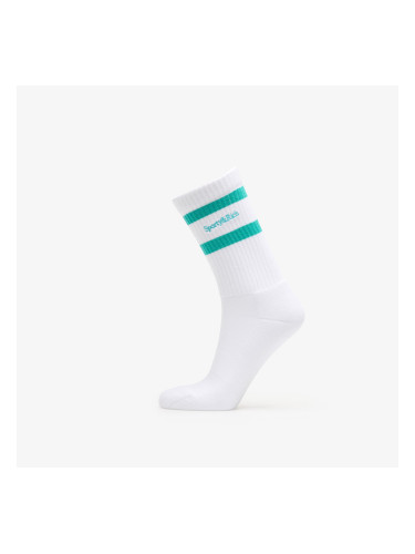 Чорапи Sporty & Rich Serif Logo Socks White/ Amalfi Green Universal