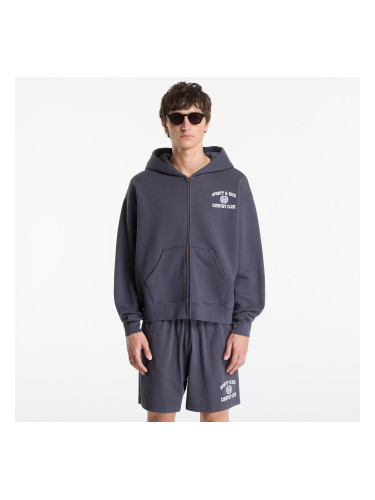Суитшърт Sporty & Rich Varsity Crest Zip Hoodie UNISEX Carbon S