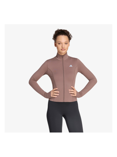 Суитшърт adidas 3-Stripes Studio Zip Through Jacket Earth Strata XL