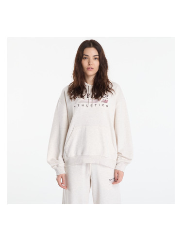 Суитшърт New Balance Trackside French Terry Hoodie Linen Heather XS
