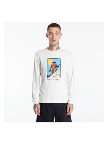 Тениска Napapijri S-Tee Long-Sleeve White Whisper L