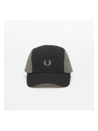 Шапка FRED PERRY Blocked 5 Panel Ripstop Cap Black Universal