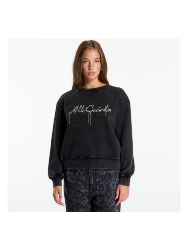 Суитшърт AllSaints Chains Pippa Sweat Washed Black XS