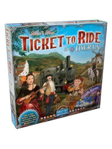  Разширение за настолна игра Ticket to Ride Map Collection 8: Iberia &amp; South Korea