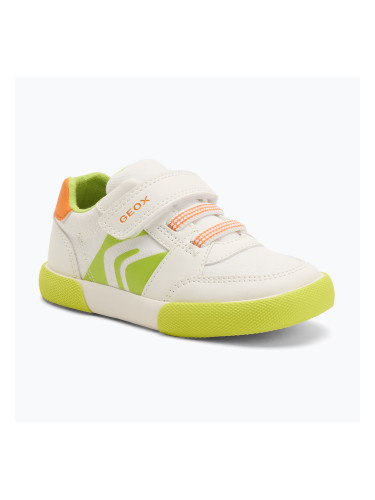 Детски обувки Geox Gisli white/fluo green