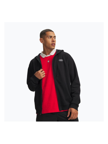 Мъжки суитшърт Under Armour Rival Fleece Full Zip ultimate black/white