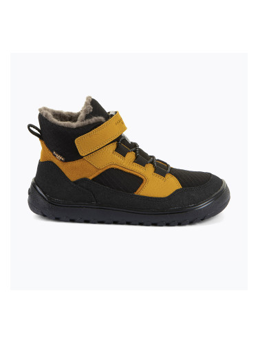 Детски ботуши за сняг тип „barefoot“ Froddo Barefoot Up Path Tex black/yellow