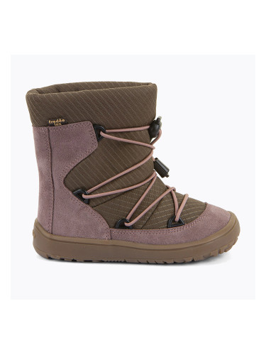 Детски ботуши за сняг тип „barefoot“ Froddo Barefoot Tex Track Wool dark pink