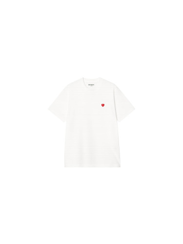 Carhartt WIP S/S Small Heart T-Shirt White Мъже - Тениски Carhartt WIP - Бял - I037116_1WZ_XX-L - Size: L