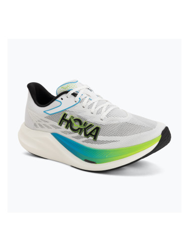 Обувки за бягане HOKA Rocket X 3 frost/electric lime
