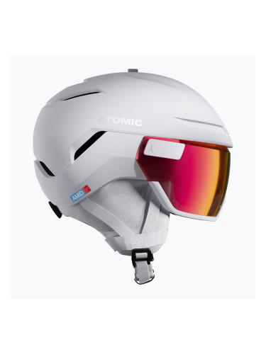 Скиорска каска Atomic Savor GT Amid Visor Photo white heather/red photo