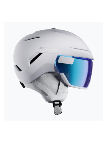 Скиорска каска Atomic Savor GT Visor Stereo white heather/blue stereo