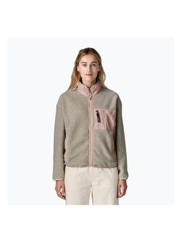 Дамски поларен суитшърт Patagonia Synchilla oatmeal heather w/pink frost
