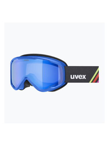 Детска скиорска маска UVEX Speedy Nova FM S2 blue matt/mirror blue