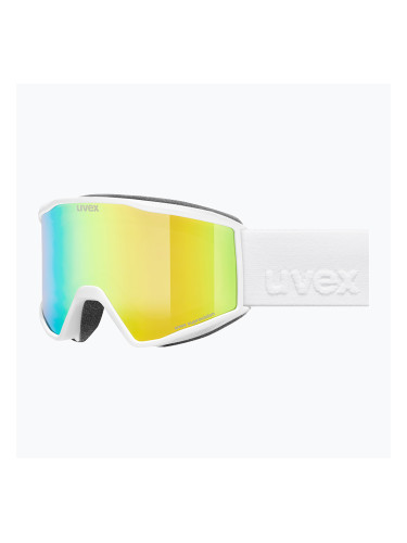 Скиорскa маска UVEX Blast FM S2 white matt/mirror green