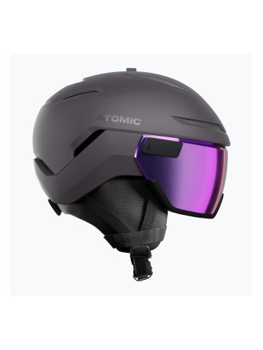 Скиорска каска Atomic Savor GT Visor Stereo iron ore/purple stereo