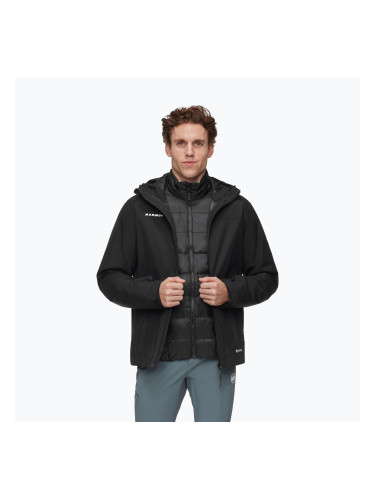 Мъжко яке 3-в-1 Mammut Treeline 3 in 1 HS Hooded Jacket Men black/black