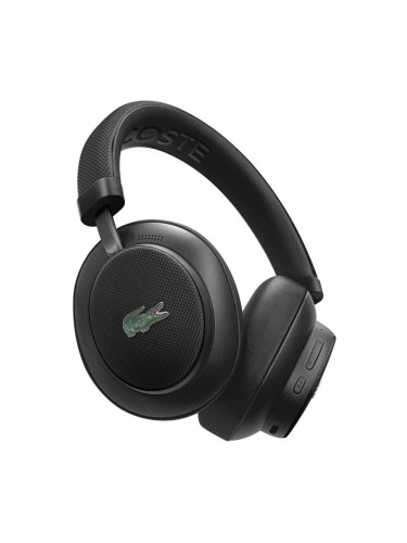 Bluetooth слушалки Lacoste LH04 Over-Ear Petit Pique - Черни