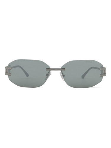 Versace 0VE 2274 10016G 58 - правоъгълна слънчеви очила, дамски, сиви, огледални