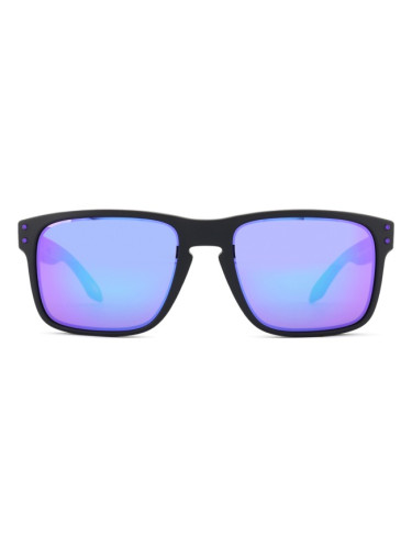 Oakley Holbrook OO 9102 K6 55 - квадратна слънчеви очила, мъжки, черни, огледални