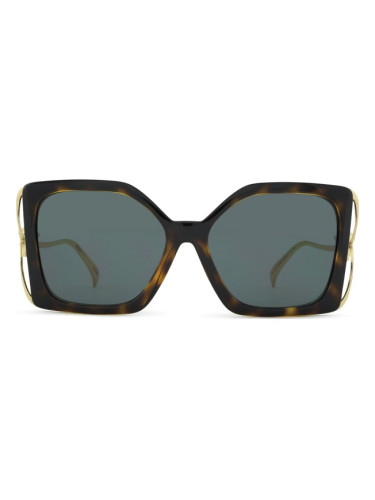Versace 0VE 4502U 108/87 58 - квадратна слънчеви очила, дамски, кафяви