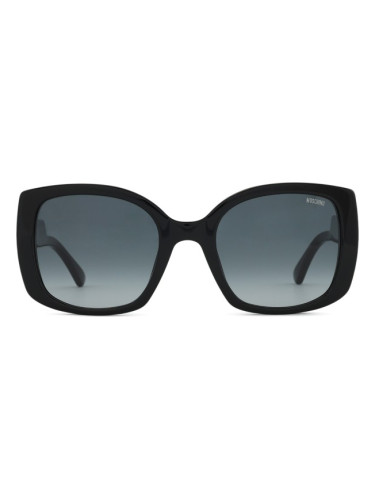 Moschino MOS124/S 807 9O 54 - квадратна слънчеви очила, дамски, черни