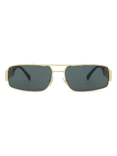 Versace 0VE 2257 100287 60 - правоъгълна слънчеви очила, мъжки, златни