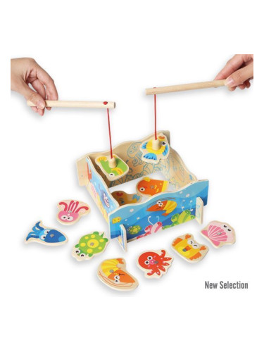 Дървен риболов 3D Andreu toys