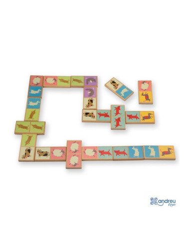 Еко домино Andreu toys - "Животни"