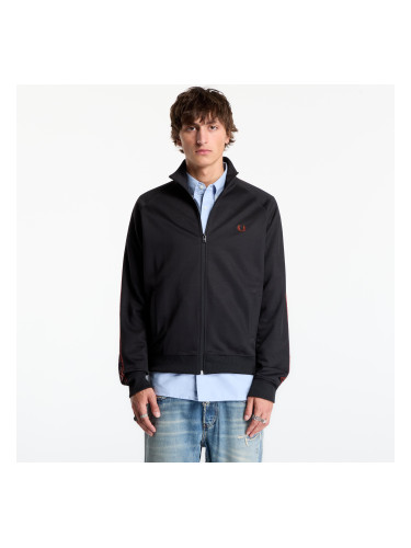 Суитшърт FRED PERRY Contrast Tape Track Jacket Black M
