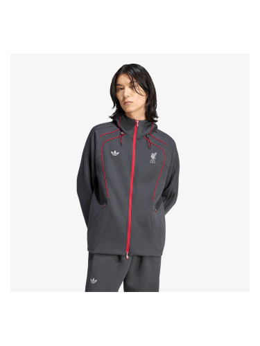 Суитшърт adidas Lfc Spacer Teamgeist 26 Tracktop Carbon S