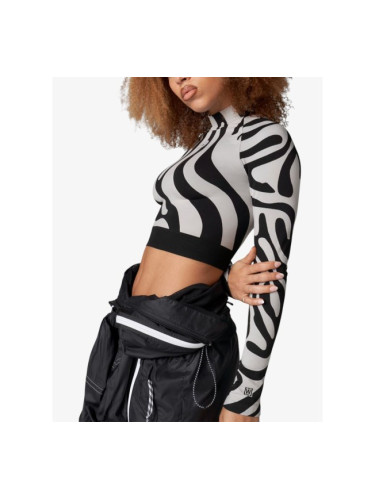 ADIDAS x Stella McCartney Seamless Wolford Crop Top Black/White