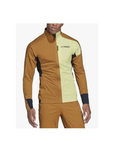 ADIDAS Terrex Xperior Cross-Country Ski Soft Shell Jacket Brown