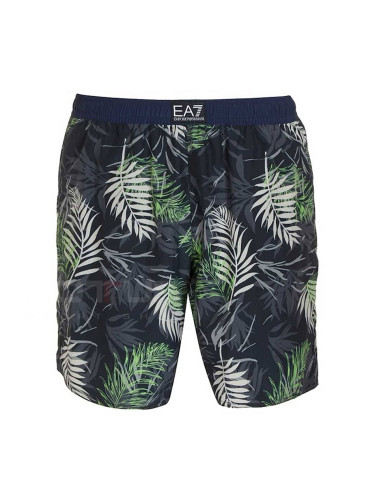 МЪЖКИ ПЛУВНИ ШОРТИ EA7 EMPORIO ARMANI 902071 MENS WOVEN BERMUDA ТЪМНОСИНИ