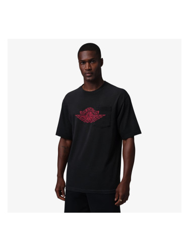 Тениска Jordan Flight Essentials Men's Pocket T-Shirt Black/ University Red XS