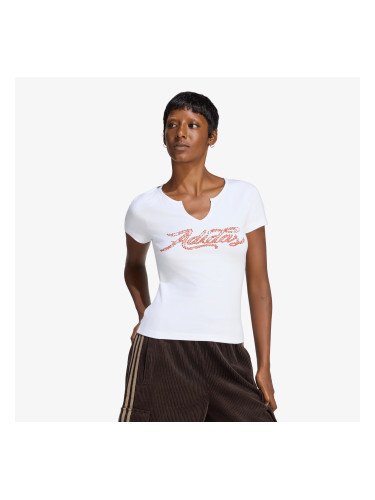 Тениска adidas Graphic Slim T-Shirt White XL