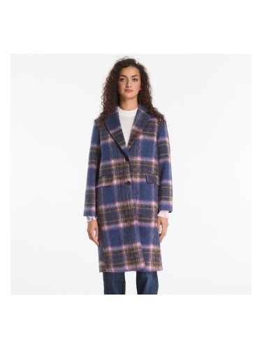 Палто Desigual Checkered Coat Blue L