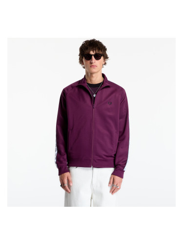 Суитшърт FRED PERRY Contrast Tape Track Jacket Plum M