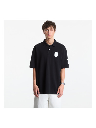 Тениска A Bathing Ape Large Ape Head Relaxed Fit Polo UNISEX Black S