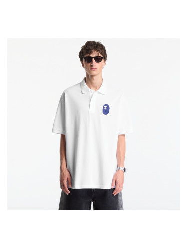 Тениска A Bathing Ape Large Ape Head Relaxed Fit Polo UNISEX White L