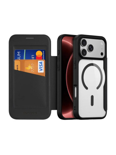 Кейс Dux Ducis SKIN X PRO Magsafe (open ring), За iPhone 18 Pro / 17 Pro, черен
